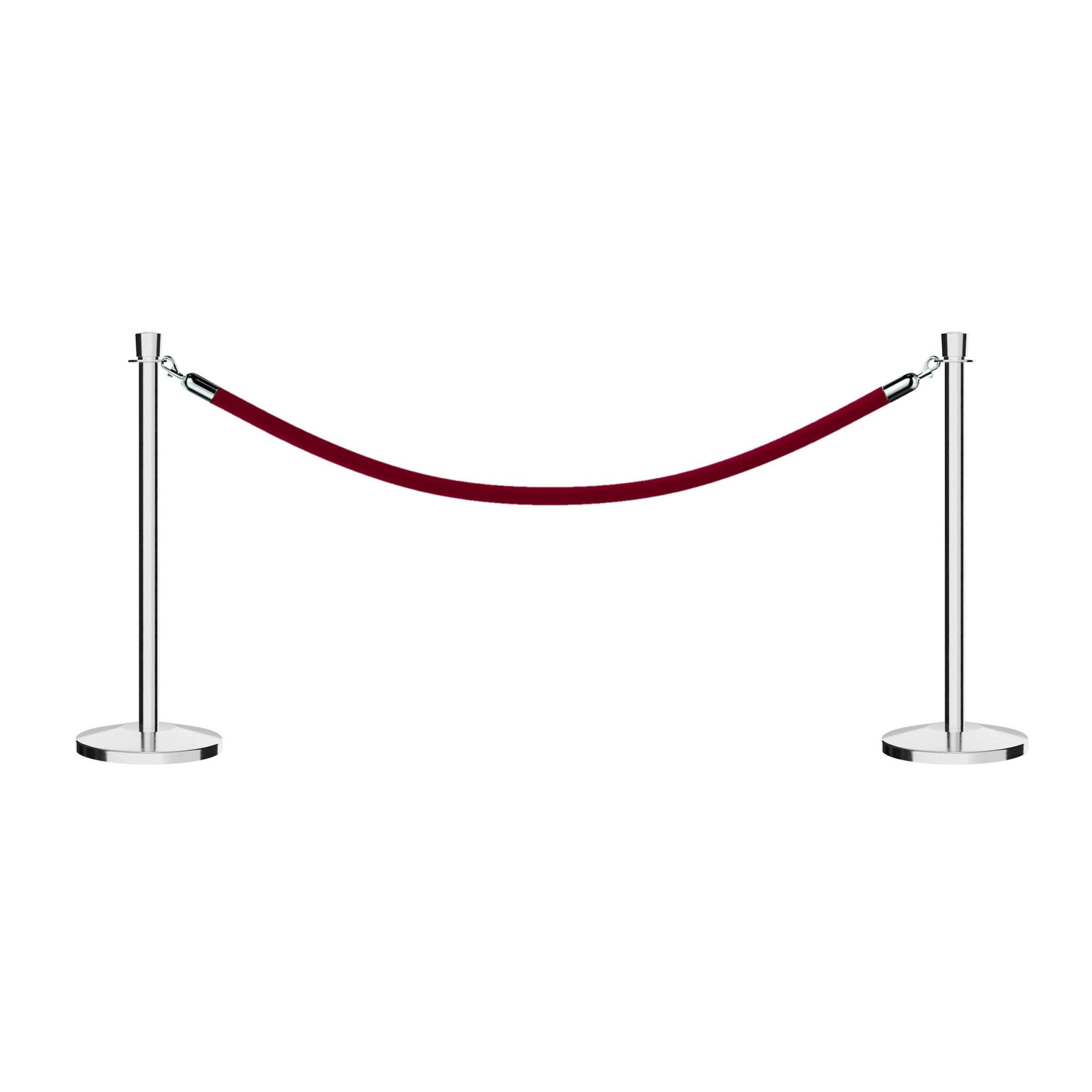 Crown Top Post and Rope Stanchion Kit - Montour Line - Crowd Control Warehouse