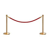 Crown Top Post and Rope Stanchion Kit - Montour Line - Crowd Control Warehouse