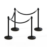 Crown Top Post and Rope Stanchion Kit - Montour Line - Crowd Control Warehouse