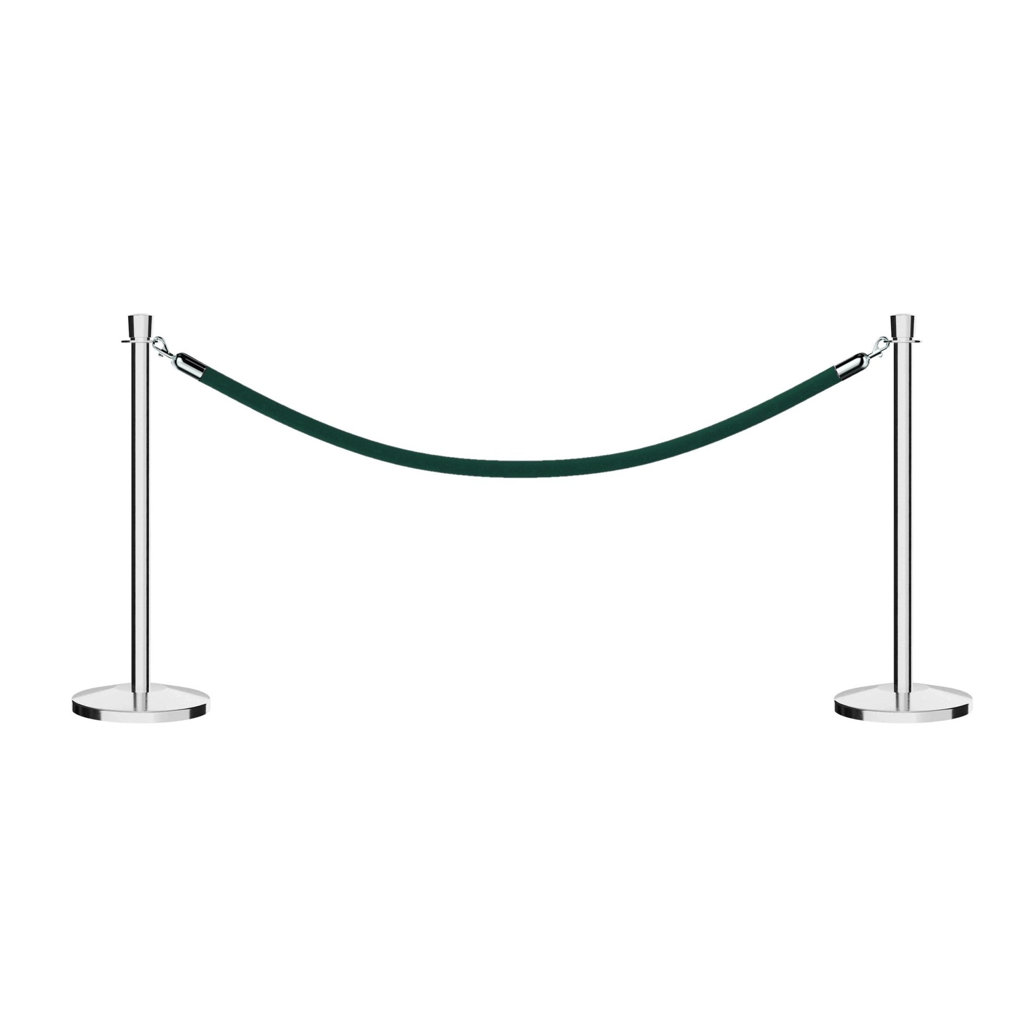 Crown Top Post and Rope Stanchion Kit - Montour Line - Crowd Control Warehouse