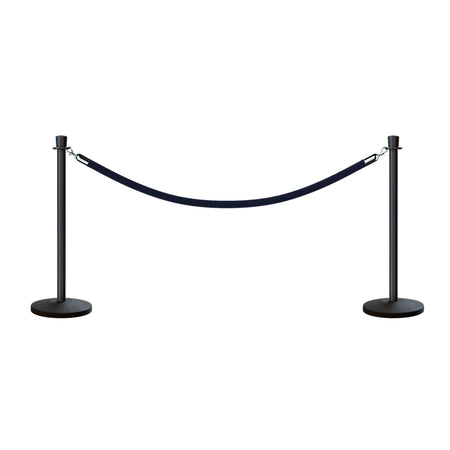 Crown Top Post and Rope Stanchion Kit - Montour Line - Crowd Control Warehouse