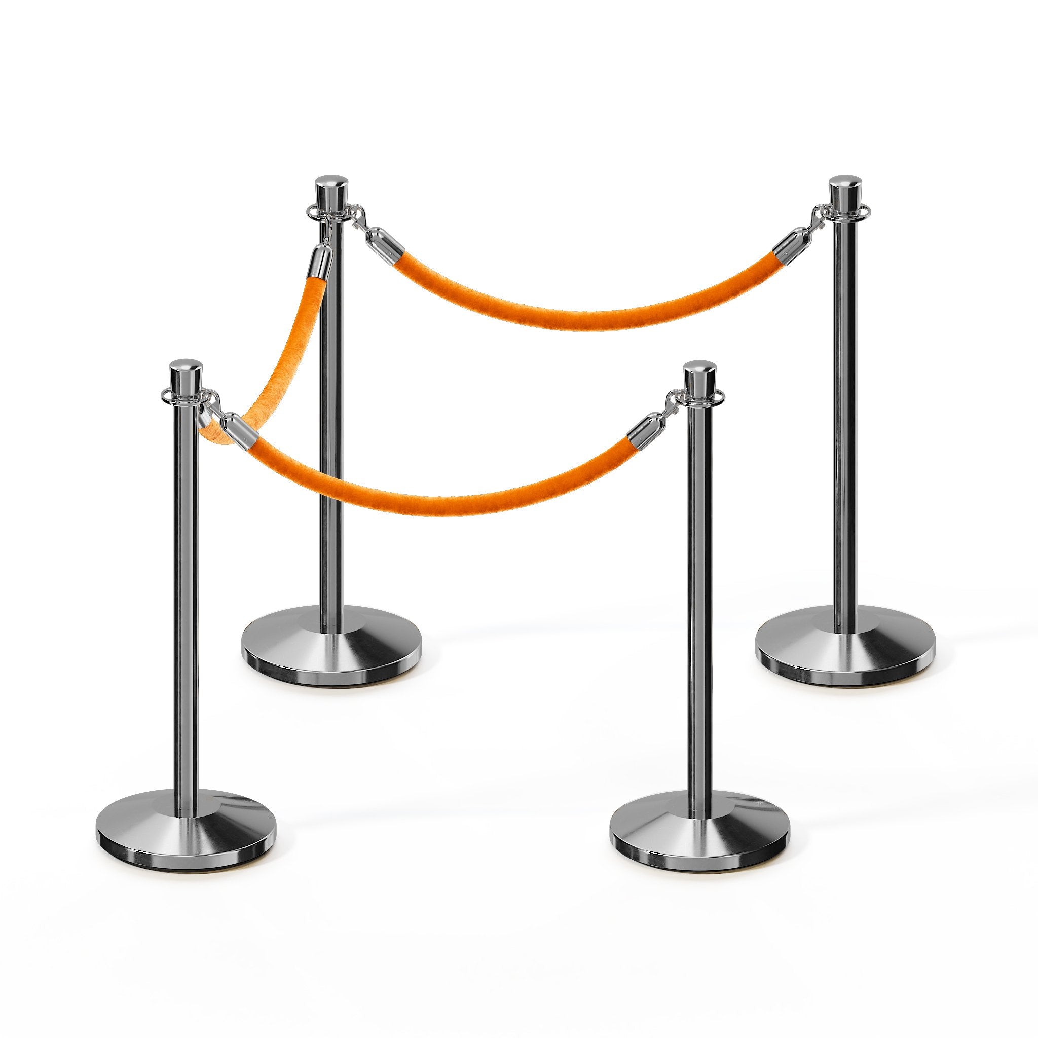 Crown Top Post and Rope Stanchion Kit - Montour Line - Crowd Control Warehouse