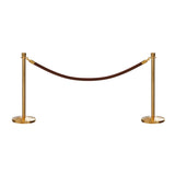 Crown Top Post and Rope Stanchion Kit - Montour Line - Crowd Control Warehouse