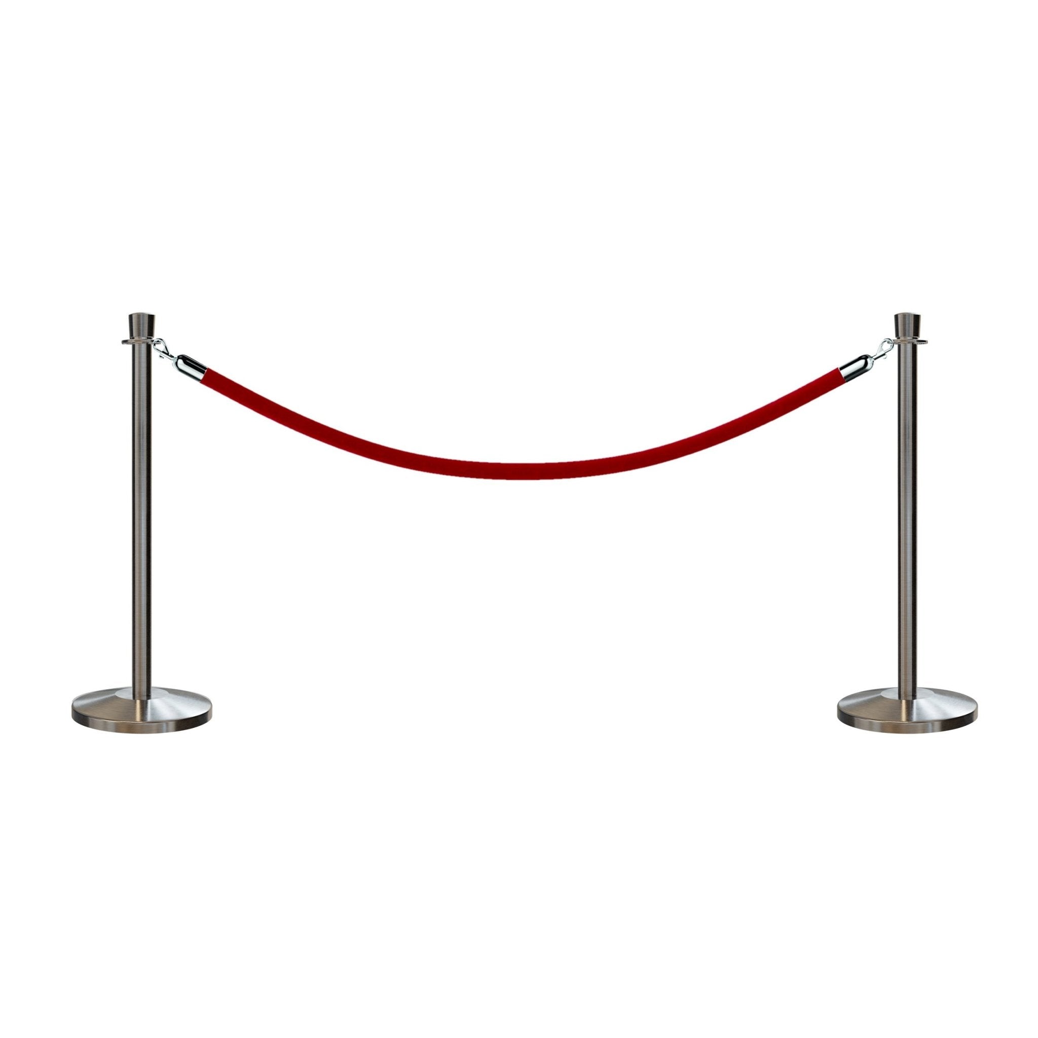 Crown Top Post and Rope Stanchion Kit - Montour Line - Crowd Control Warehouse