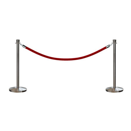 Crown Top Post and Rope Stanchion Kit - Montour Line - Crowd Control Warehouse