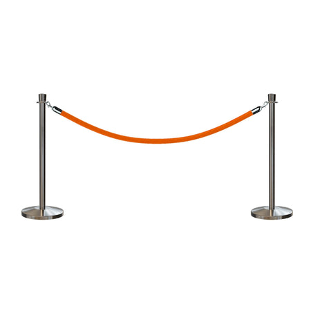 Crown Top Post and Rope Stanchion Kit - Montour Line - Crowd Control Warehouse
