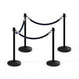 Crown Top Post and Rope Stanchion Kit - Montour Line - Crowd Control Warehouse