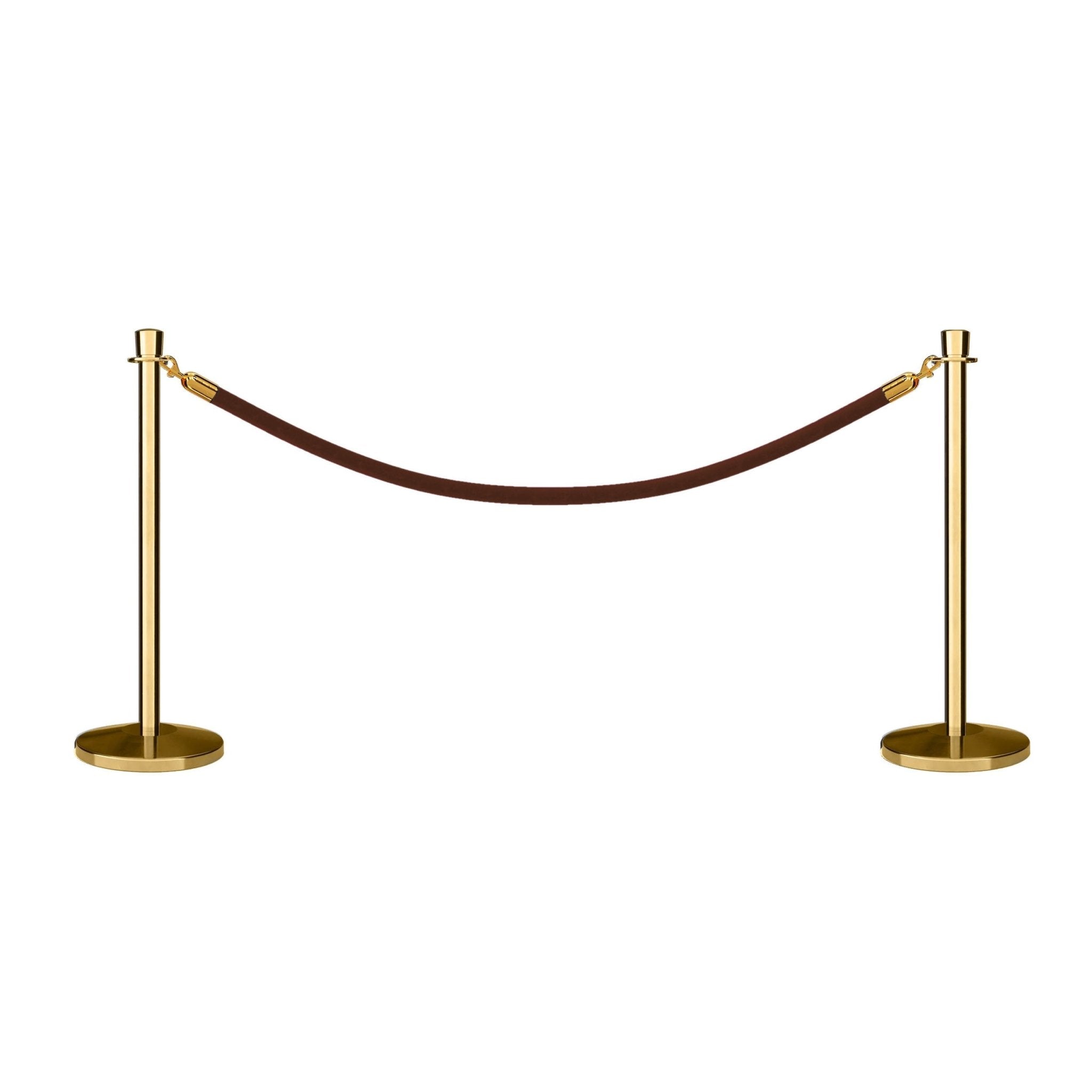 Crown Top Post and Rope Stanchion Kit - Montour Line - Crowd Control Warehouse