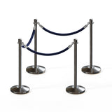 Crown Top Post and Rope Stanchion Kit - Montour Line - Crowd Control Warehouse