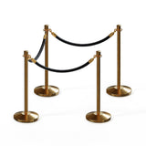Crown Top Post and Rope Stanchion Kit - Montour Line - Crowd Control Warehouse