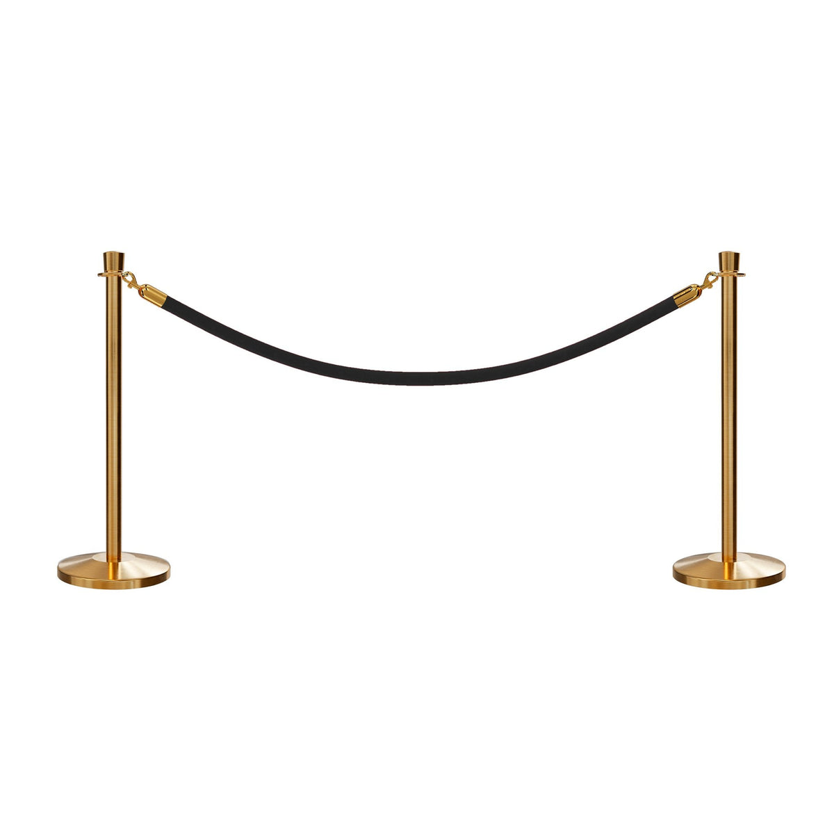 Crown Top Post and Rope Stanchion Kit - Montour Line - Crowd Control Warehouse