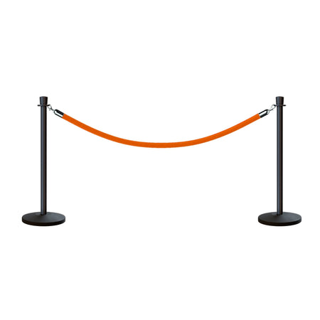 Crown Top Post and Rope Stanchion Kit - Montour Line - Crowd Control Warehouse