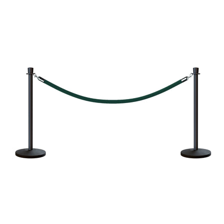 Crown Top Post and Rope Stanchion Kit - Montour Line - Crowd Control Warehouse
