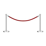 Crown Top Post and Rope Stanchion Kit - Montour Line - Crowd Control Warehouse