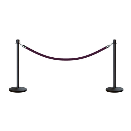 Crown Top Post and Rope Stanchion Kit - Montour Line - Crowd Control Warehouse