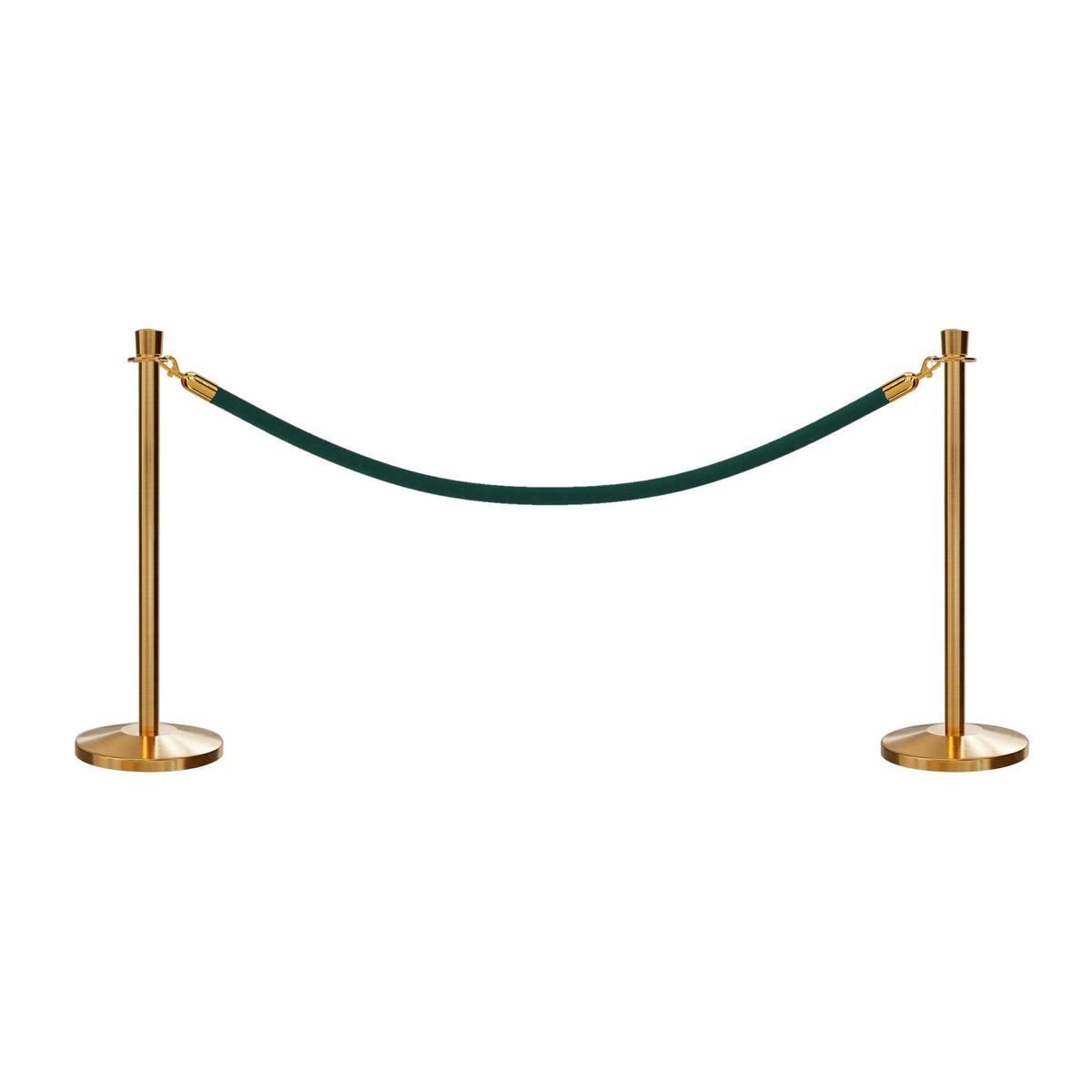 Crown Top Post and Rope Stanchion Kit - Montour Line - Crowd Control Warehouse