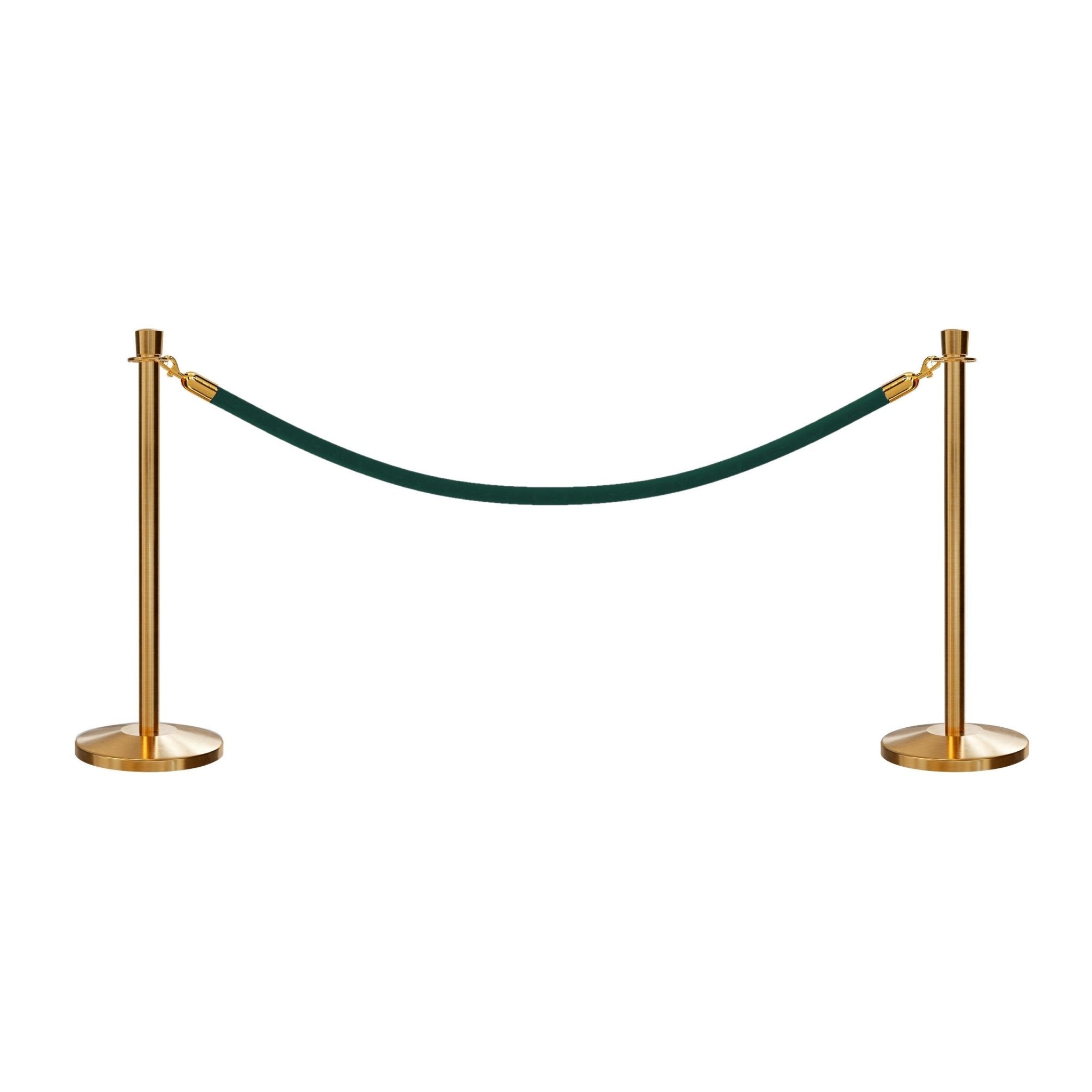 Crown Top Post and Rope Stanchion Kit - Montour Line - Crowd Control Warehouse