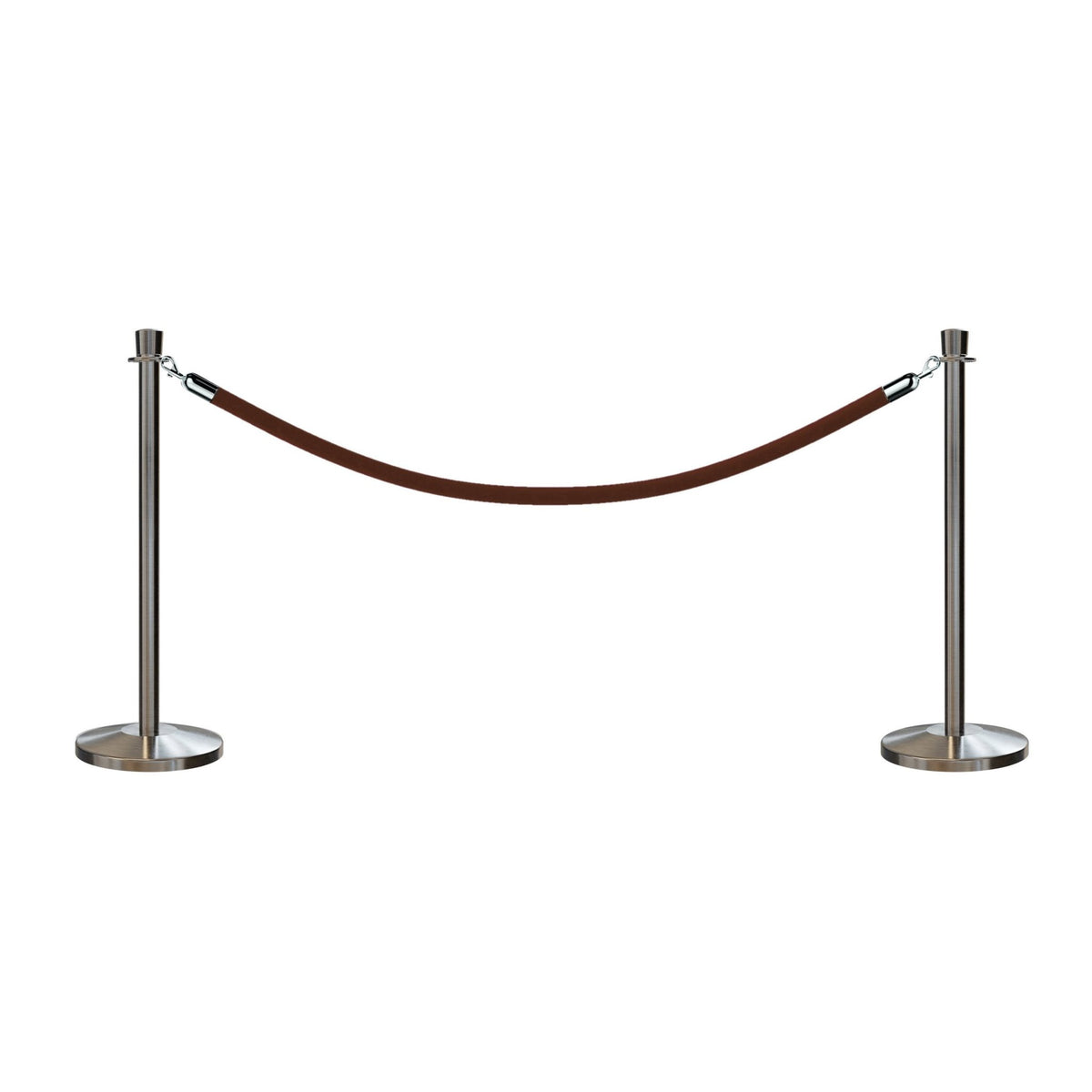 Crown Top Post and Rope Stanchion Kit - Montour Line - Crowd Control Warehouse