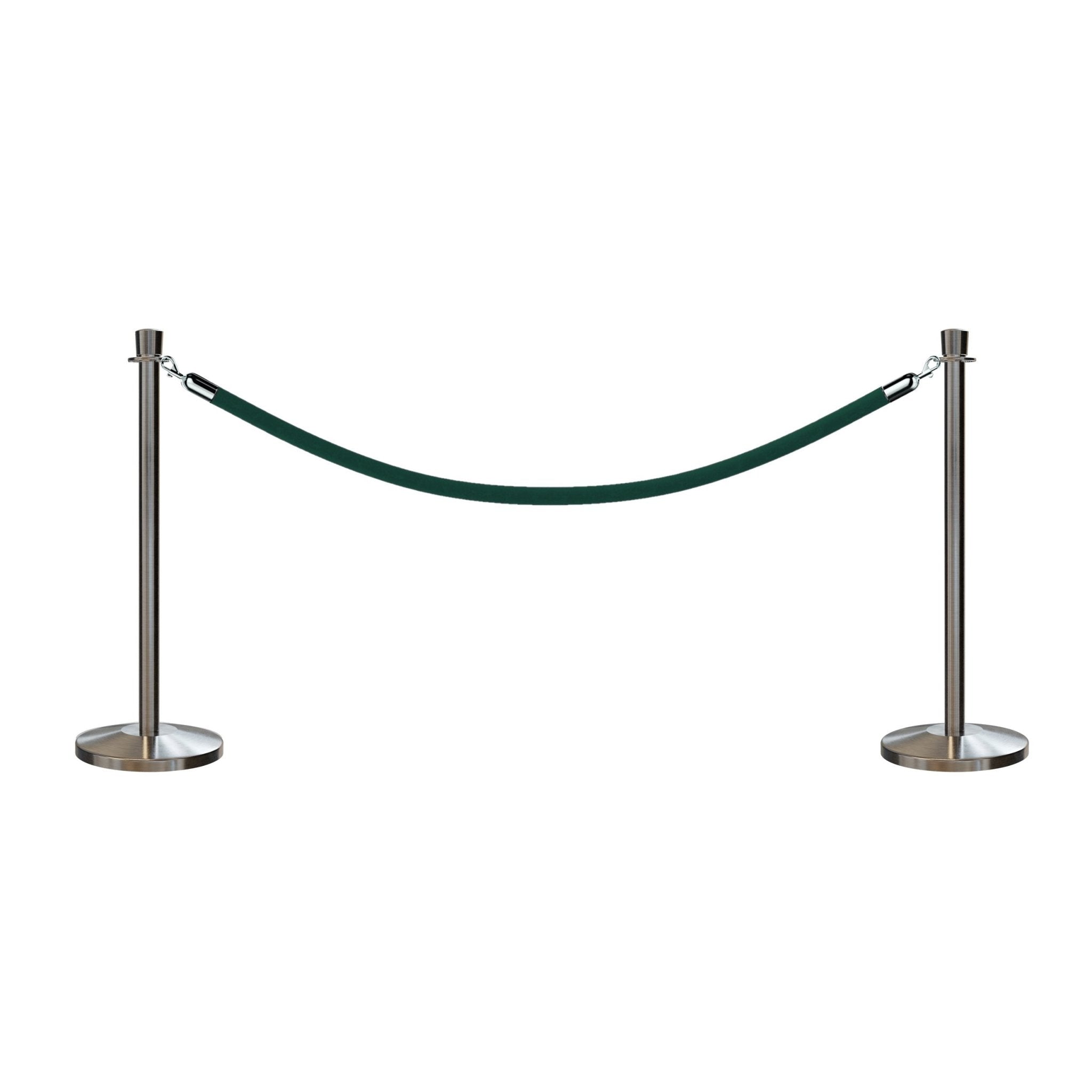 Crown Top Post and Rope Stanchion Kit - Montour Line - Crowd Control Warehouse