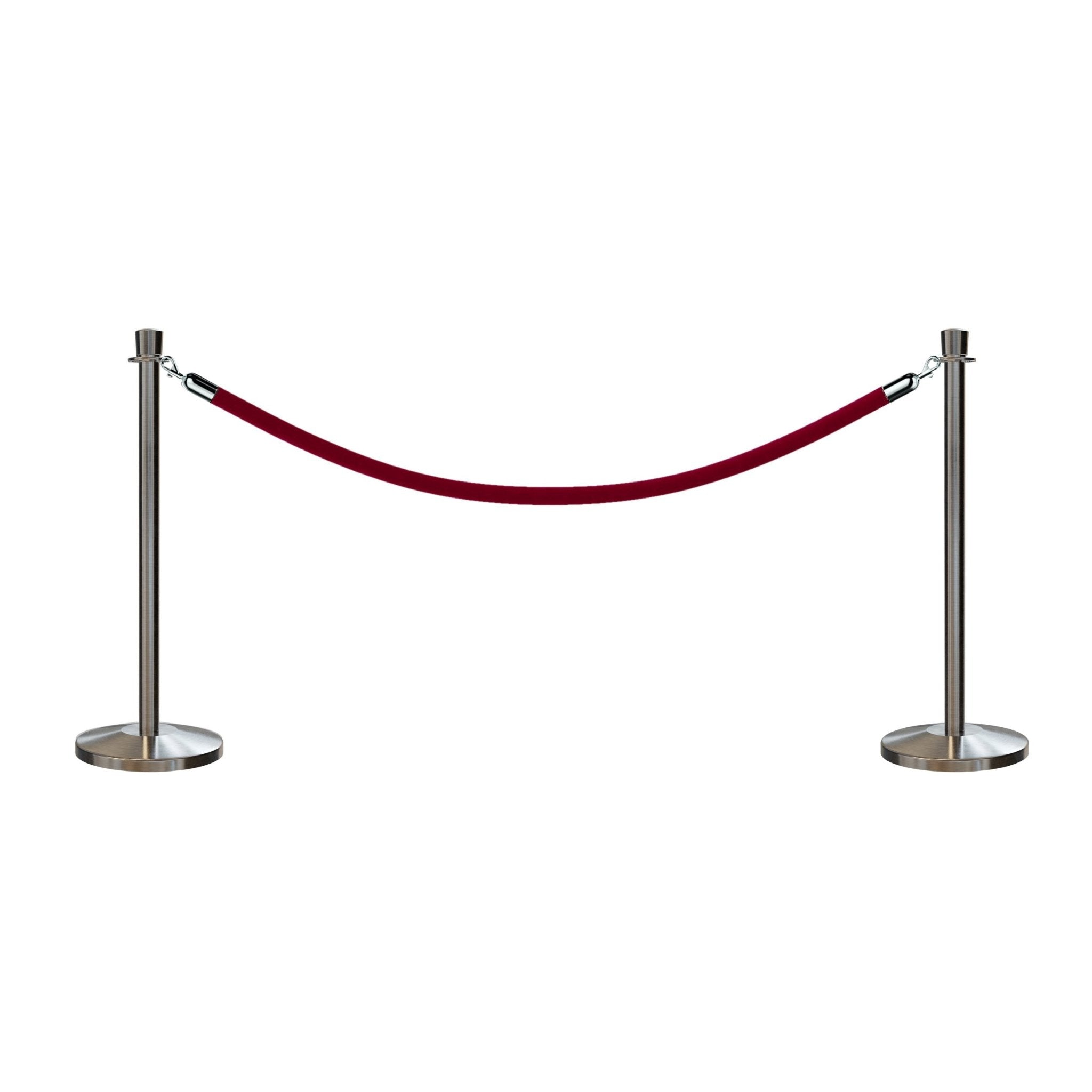 Crown Top Post and Rope Stanchion Kit - Montour Line - Crowd Control Warehouse