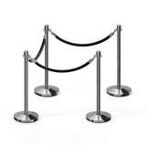 Crown Top Post and Rope Stanchion Kit - Montour Line - Crowd Control Warehouse