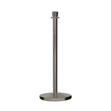 Crown Top Post and Rope Stanchion with Cast Iron Base - Montour Line CILine - Crowd Control Warehouse