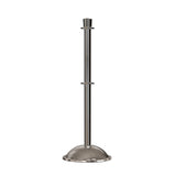 Crown Top Post and Rope Stanchion with Dome Base - Montour Line CDLineD - Crowd Control Warehouse