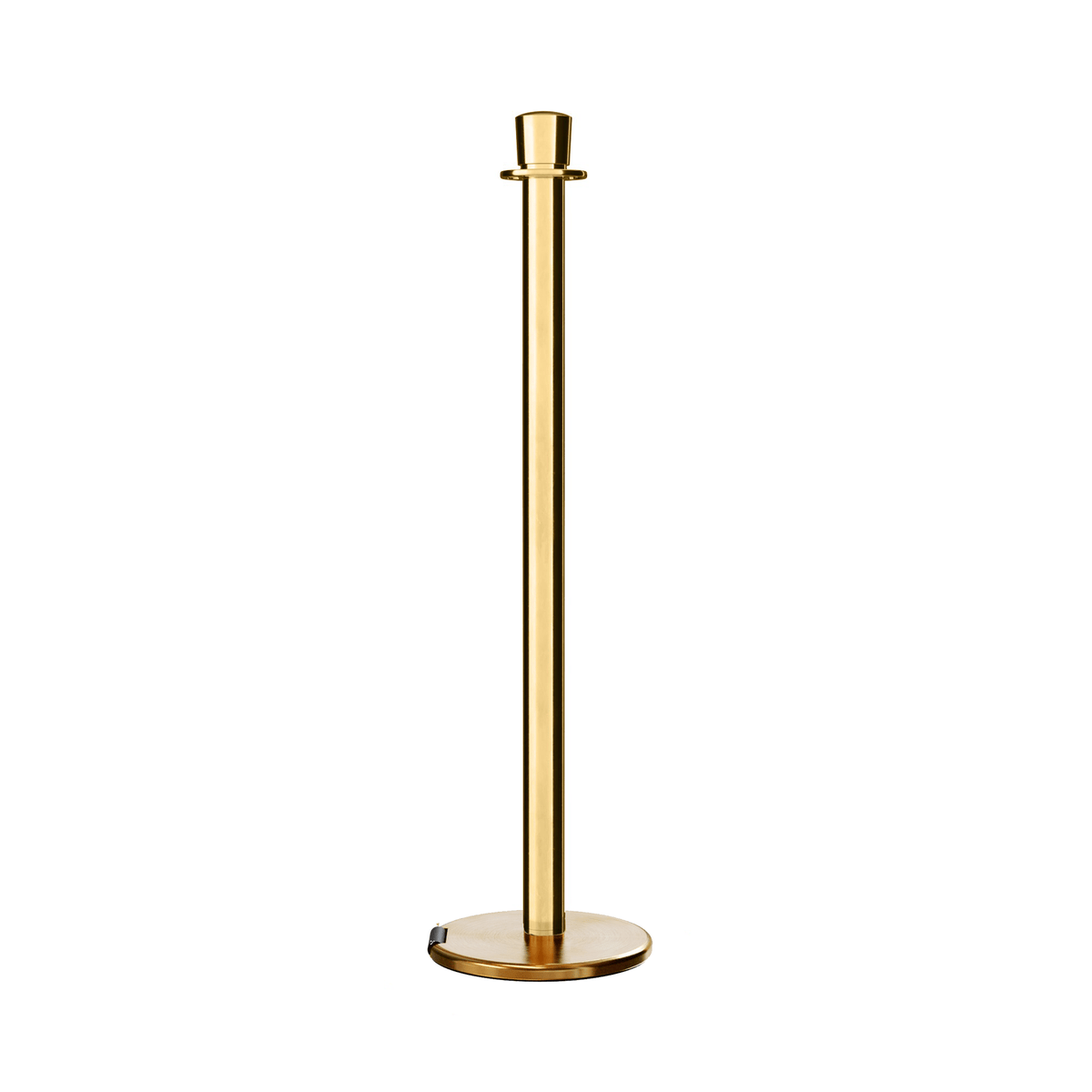 Crown Top Post and Rope Stanchion with Roller Base - Montour Line CELine - Crowd Control Warehouse