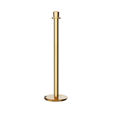 Crown Top Post and Rope Stanchion with Roller Base - Montour Line CELine - Crowd Control Warehouse