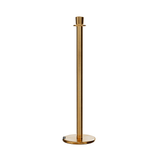 Crown Top Post and Rope Stanchion with Roller Base - Montour Line CELine - Crowd Control Warehouse