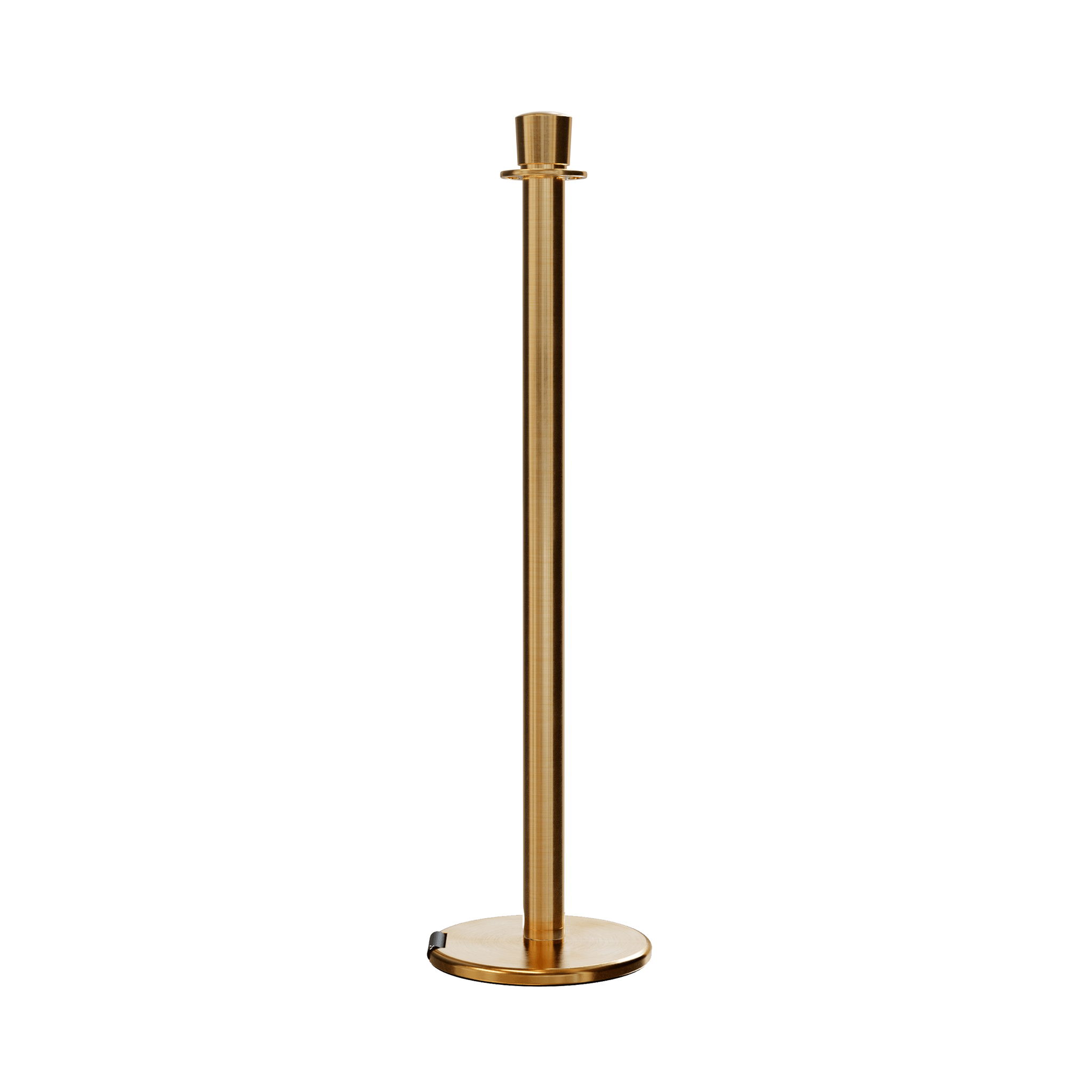 Crown Top Post and Rope Stanchion with Roller Base - Montour Line CELine - Crowd Control Warehouse