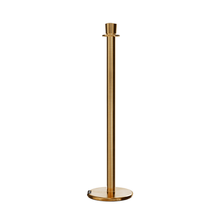 Crown Top Post and Rope Stanchion with Roller Base - Montour Line CELine - Crowd Control Warehouse
