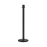 Crown Top Post and Rope Stanchion with Roller Base - Montour Line CELine - Crowd Control Warehouse