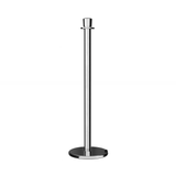 Crown Top Post and Rope Stanchion with Roller Base - Montour Line CELine - Crowd Control Warehouse