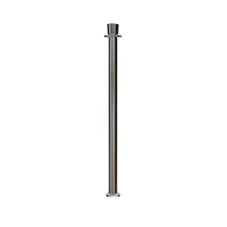 Crown Top Rope Stanchion with Fixed Base - Montour Line CXLineF - Crowd Control Warehouse