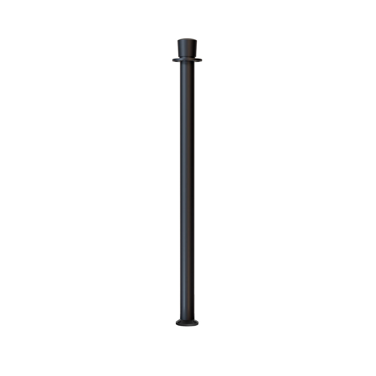 Crown Top Rope Stanchion with Fixed Base - Montour Line CXLineF - Crowd Control Warehouse