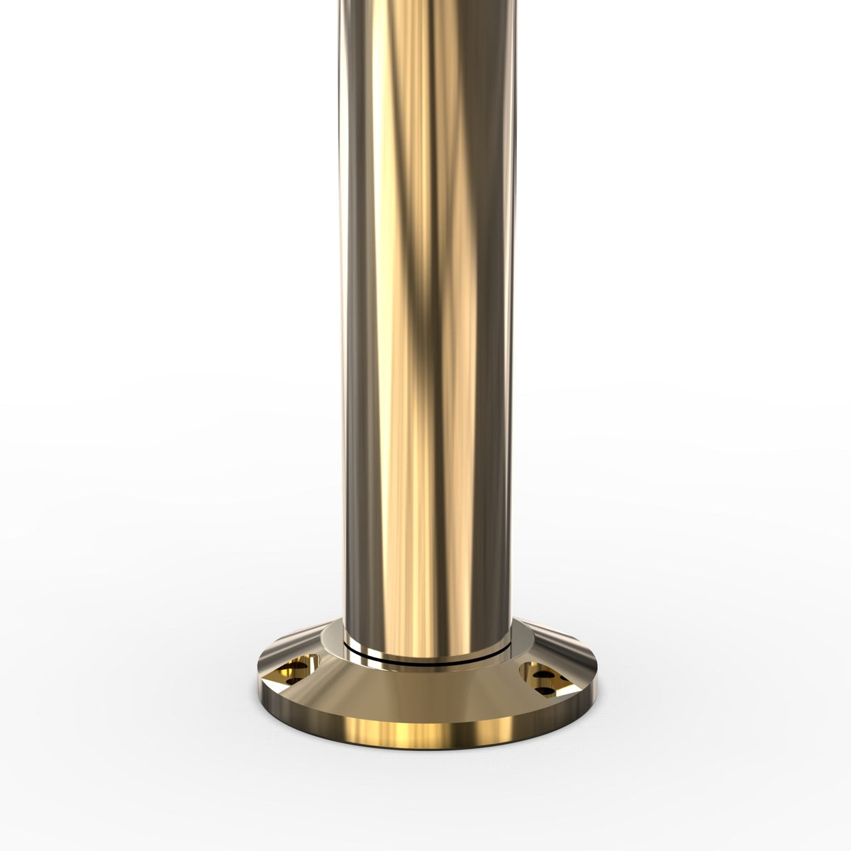 Crown Top Rope Stanchion with Fixed Base - Montour Line CXLineF - Crowd Control Warehouse