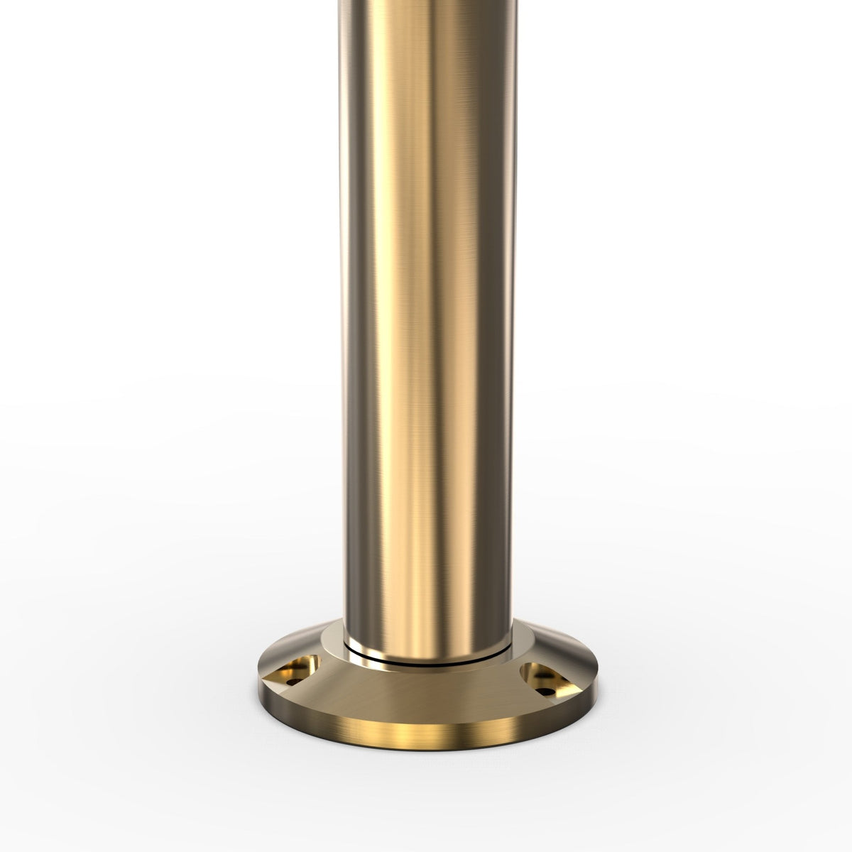 Crown Top Rope Stanchion with Fixed Base - Montour Line CXLineF - Crowd Control Warehouse