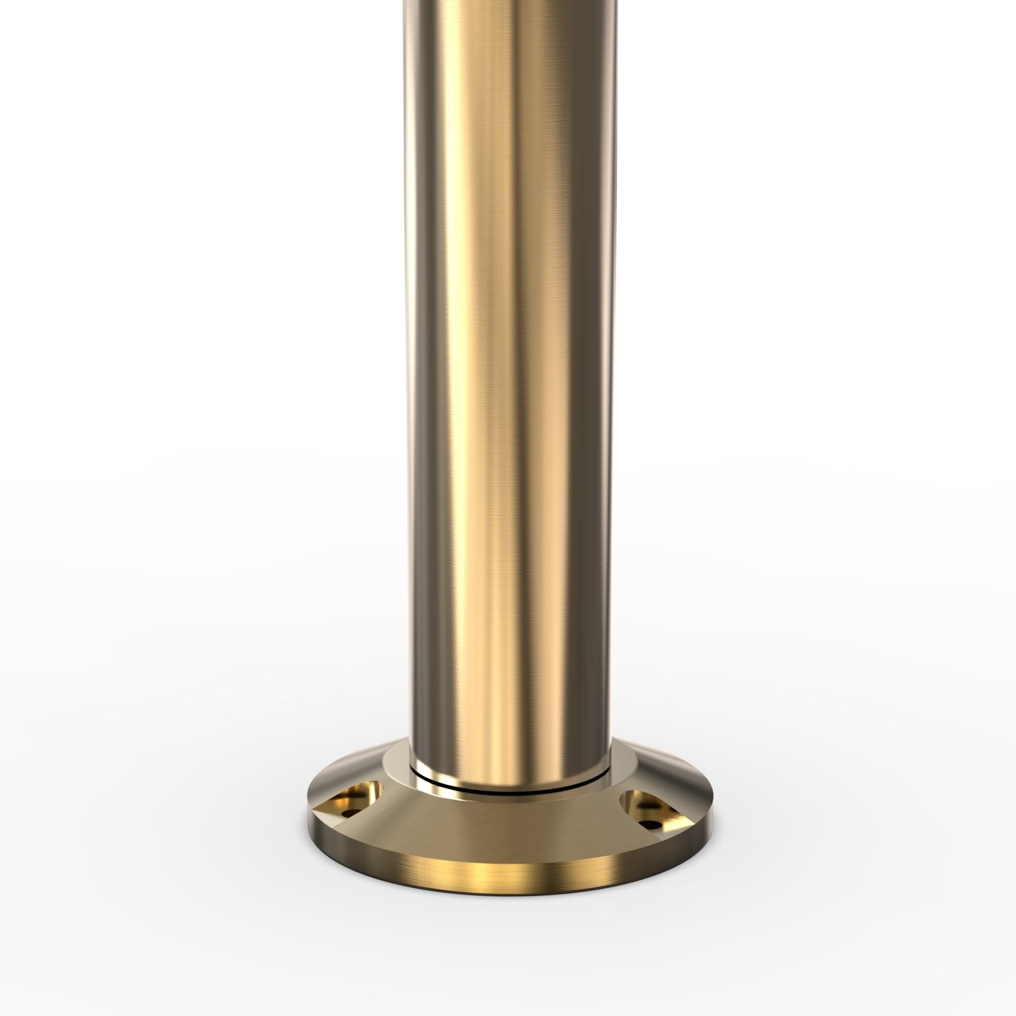 Crown Top Rope Stanchion with Fixed Base - Montour Line CXLineF - Crowd Control Warehouse