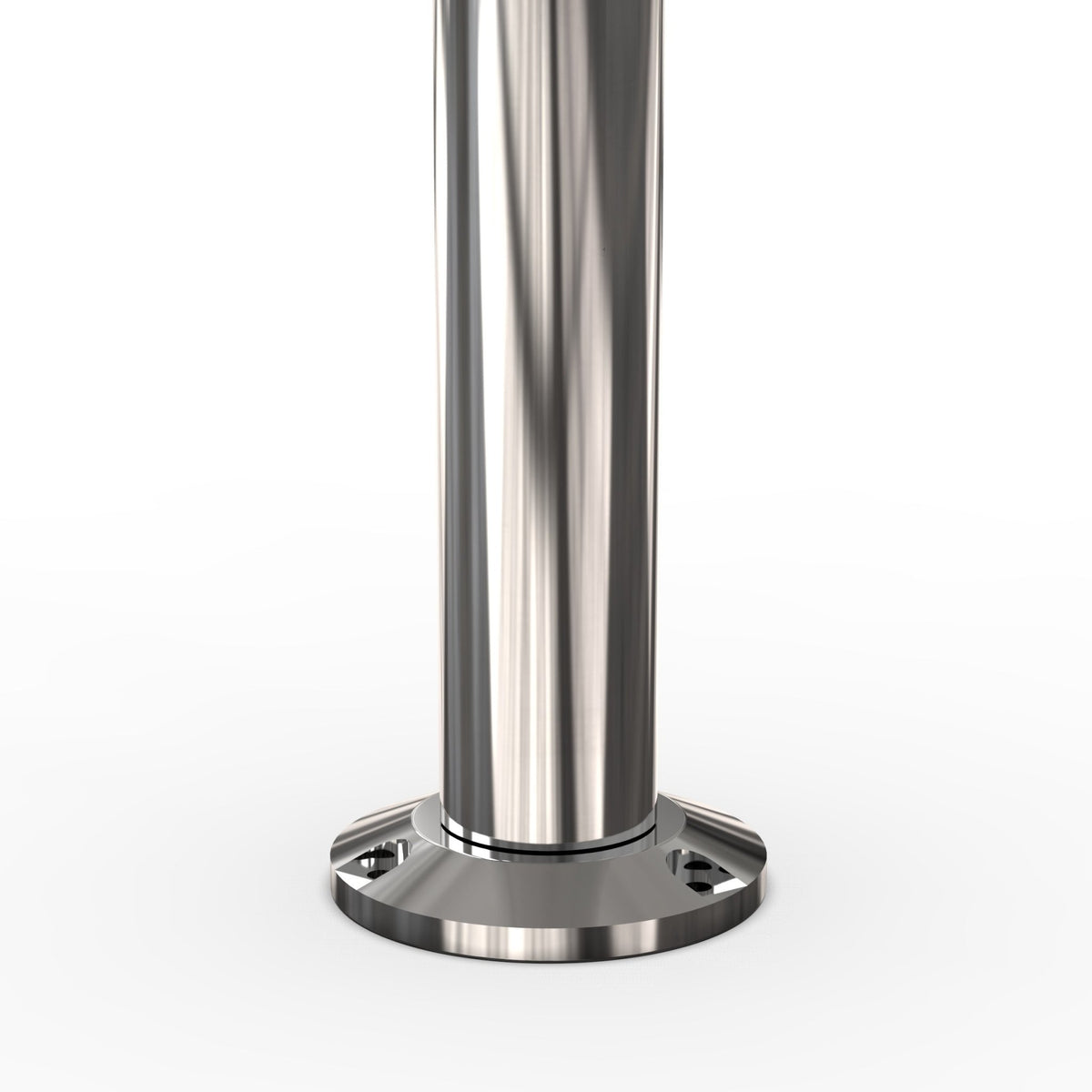 Crown Top Rope Stanchion with Fixed Base - Montour Line CXLineF - Crowd Control Warehouse