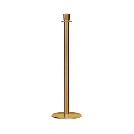 Crown Top Rope Stanchion with Low Profile Base - Montour Line CXLine - Crowd Control Warehouse