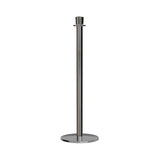 Crown Top Rope Stanchion with Low Profile Base - Montour Line CXLine - Crowd Control Warehouse