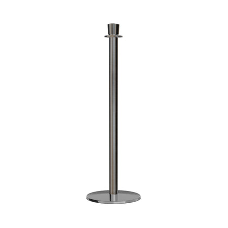 Crown Top Rope Stanchion with Low Profile Base - Montour Line CXLine - Crowd Control Warehouse