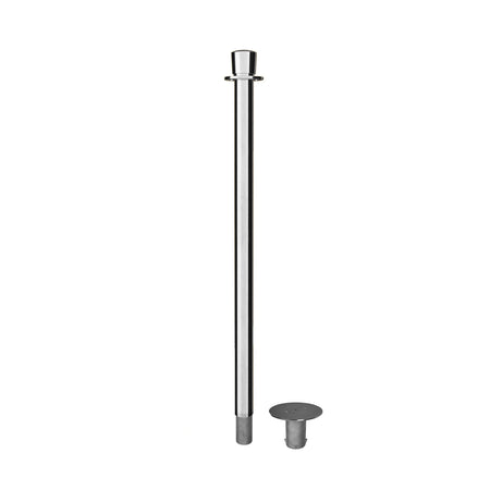 Crown Top Rope Stanchion with Removable Base - Montour Line CXlineR - Crowd Control Warehouse
