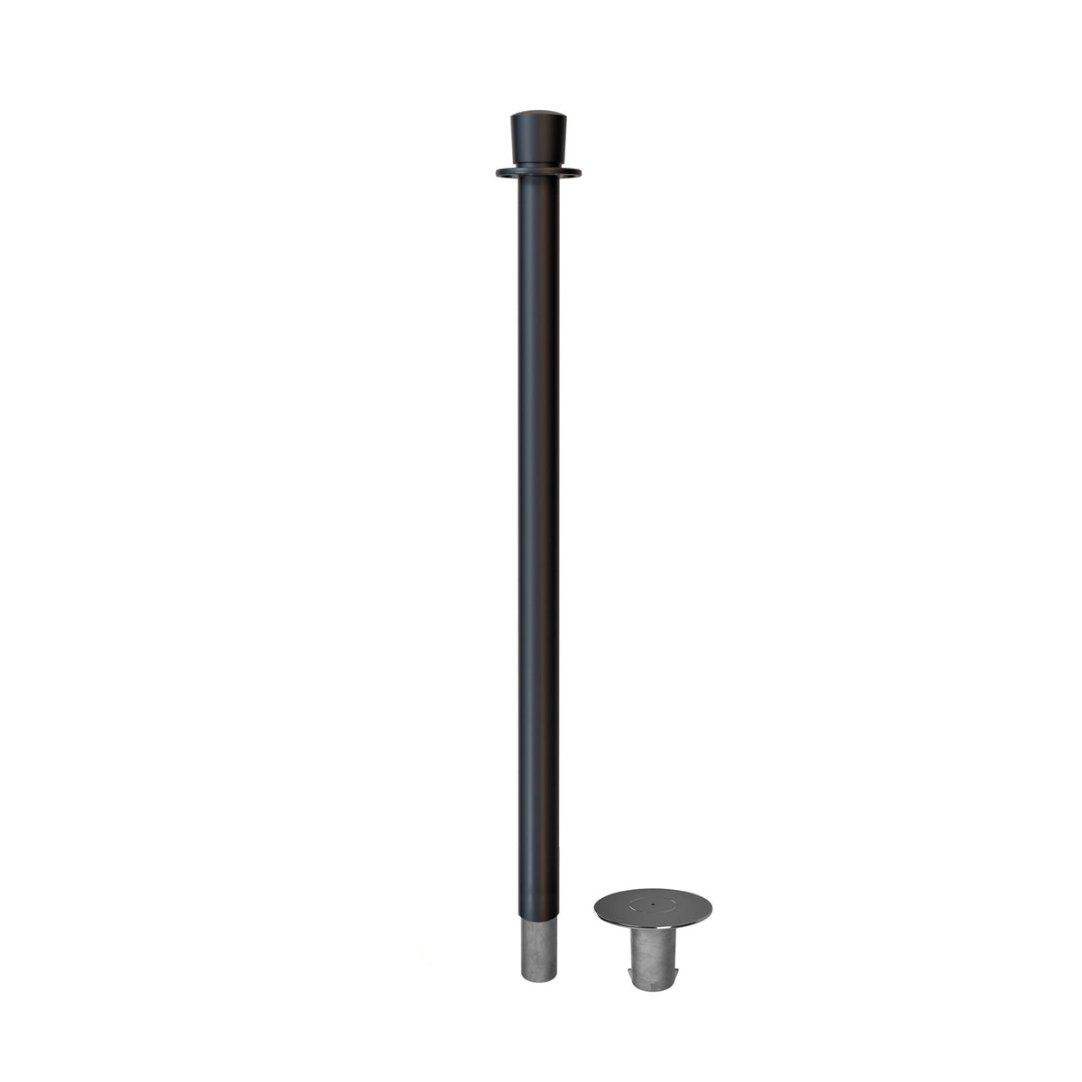 Crown Top Rope Stanchion with Removable Base - Montour Line CXlineR - Crowd Control Warehouse