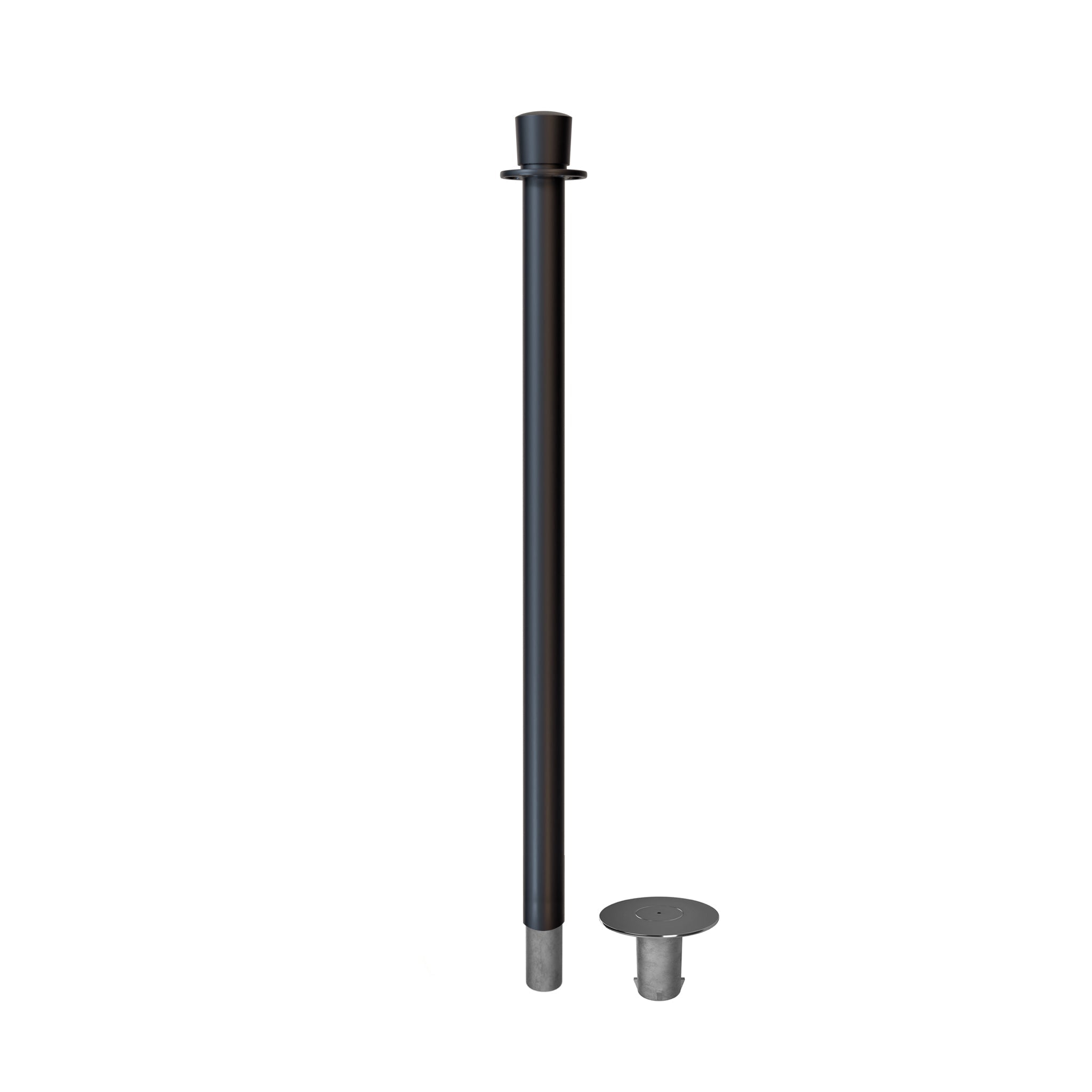 Crown Top Rope Stanchion with Removable Base - Montour Line CXlineR - Crowd Control Warehouse