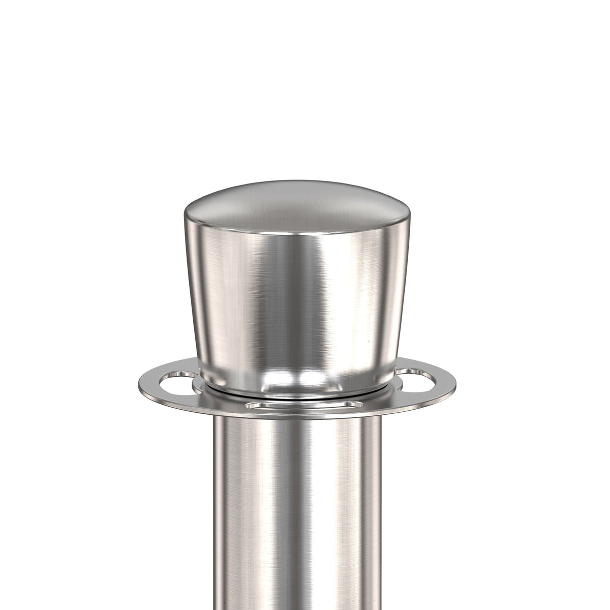 Crown Top Rope Stanchion with Sloped Base - Montour Line CLine - Crowd Control Warehouse