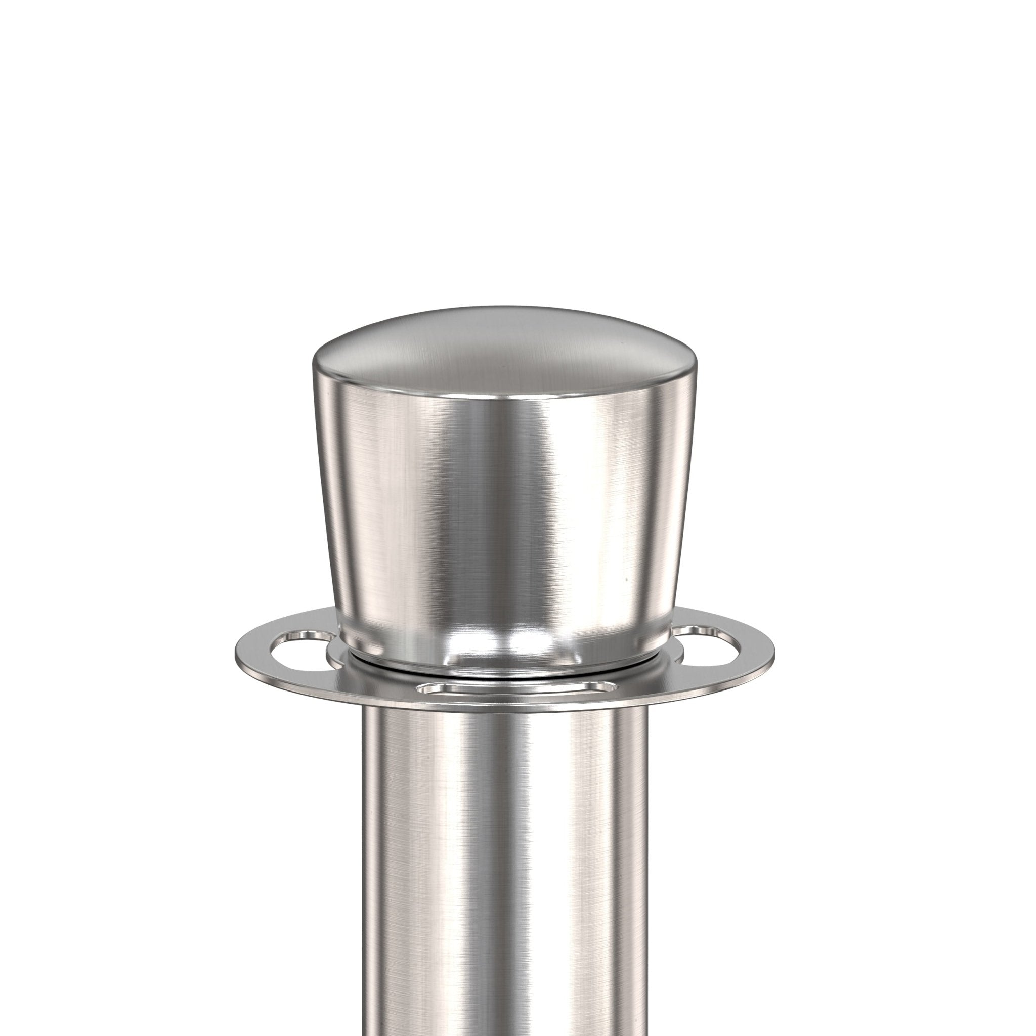 Crown Top Rope Stanchion with Sloped Base - Montour Line CLine - Crowd Control Warehouse