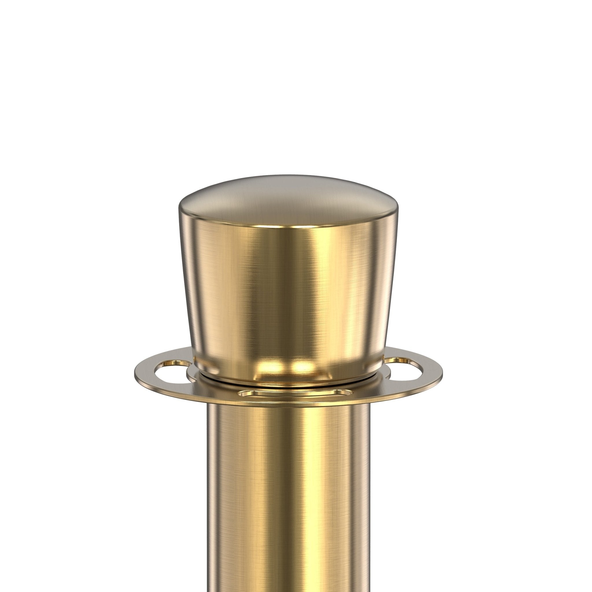 Crown Top Rope Stanchion with Sloped Base - Montour Line CLine - Crowd Control Warehouse