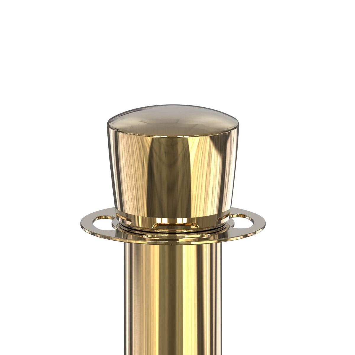 Crown Top Rope Stanchion with Sloped Base - Montour Line CLine - Crowd Control Warehouse